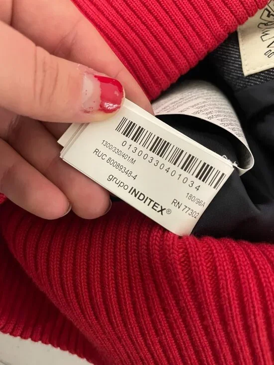 Zara Disney Harry Lambert Men Jean Jacket Bomber M Blue Denim 1300/330 NWT - Picture 8 of 16